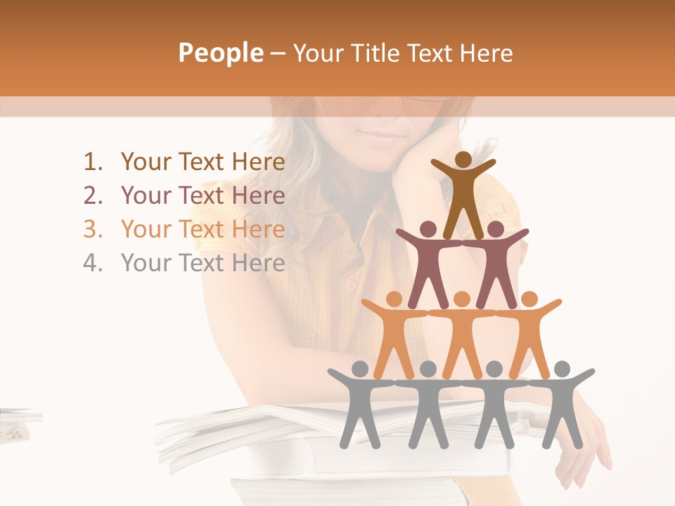 People Adorable Teenager PowerPoint Template