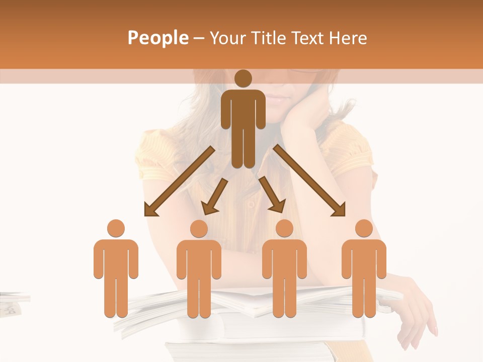 People Adorable Teenager PowerPoint Template