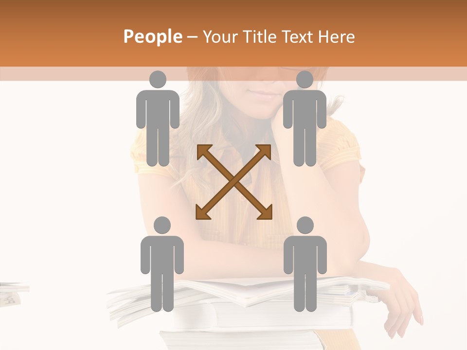 People Adorable Teenager PowerPoint Template