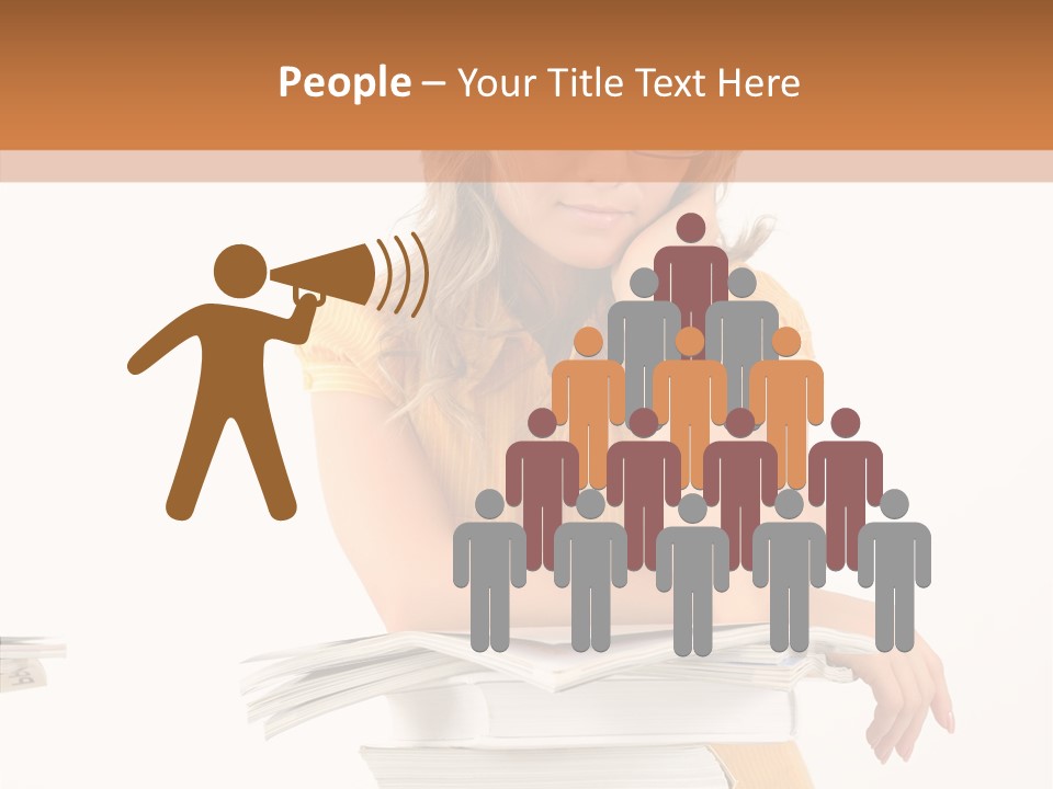 People Adorable Teenager PowerPoint Template