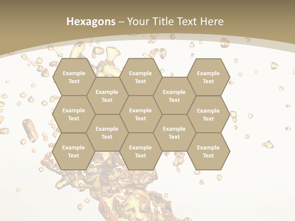 Colorful Swirl Gold PowerPoint Template