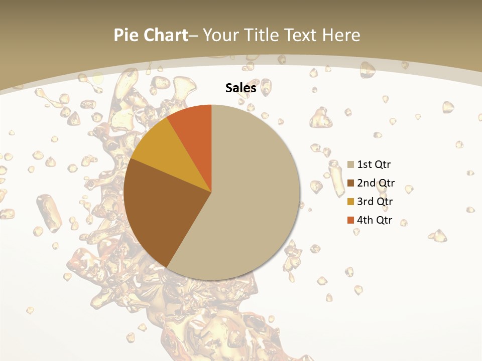 Colorful Swirl Gold PowerPoint Template