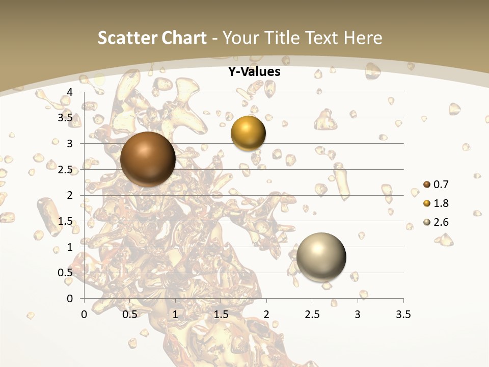 Colorful Swirl Gold PowerPoint Template