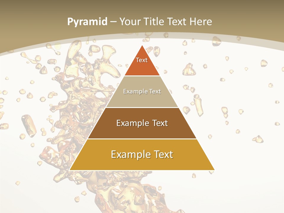 Colorful Swirl Gold PowerPoint Template