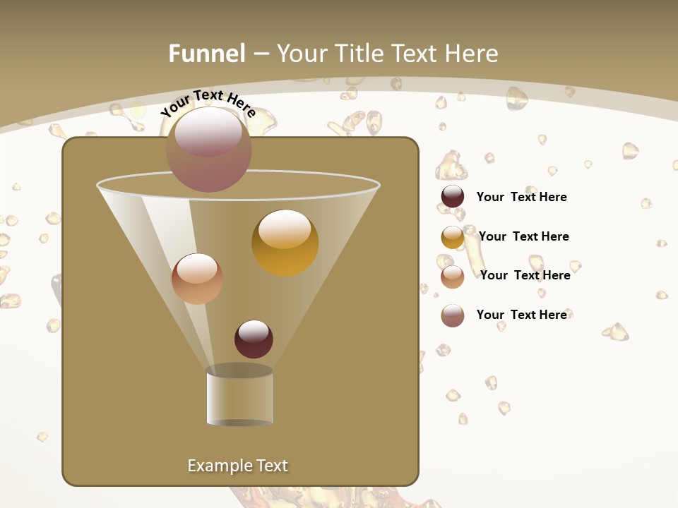 Colorful Swirl Gold PowerPoint Template