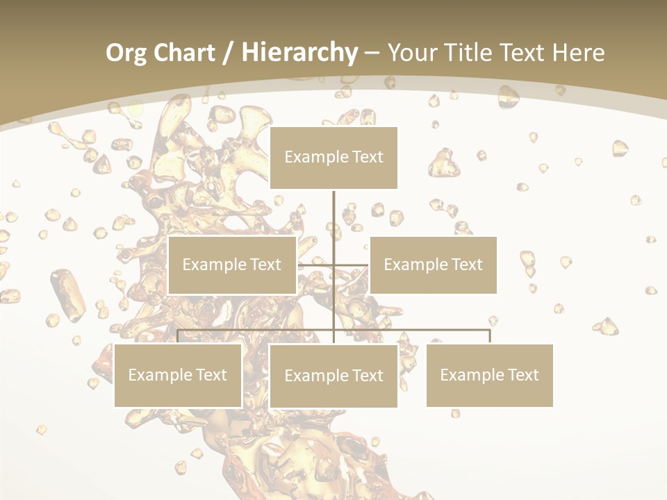 Colorful Swirl Gold PowerPoint Template