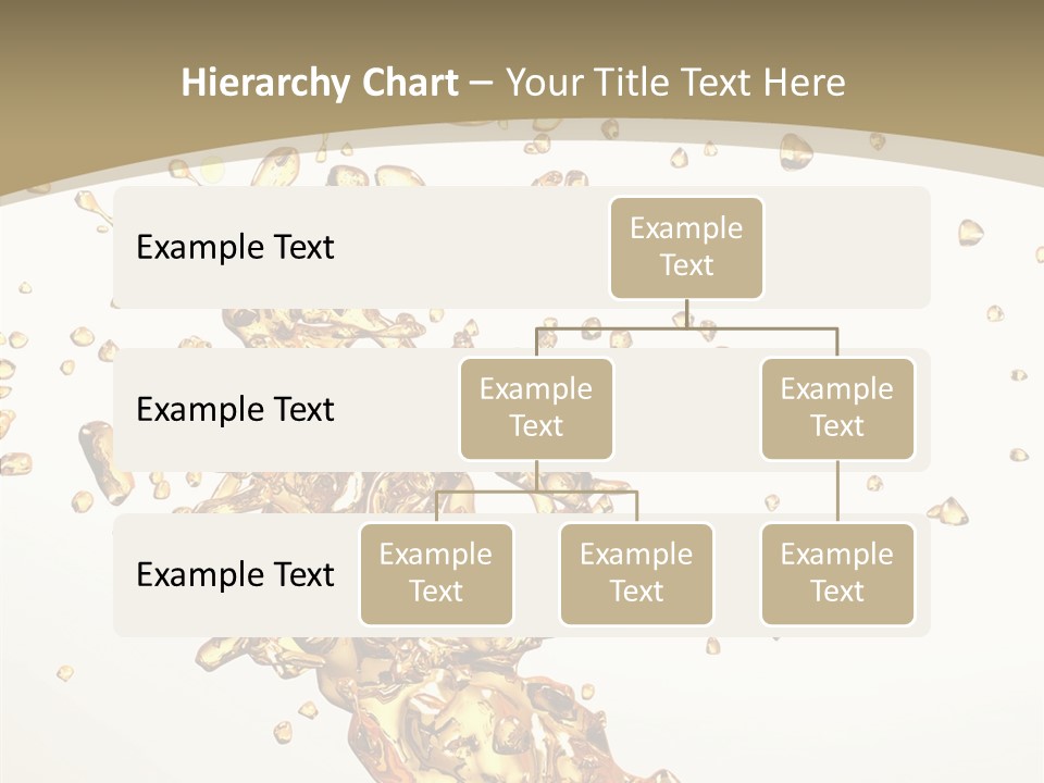 Colorful Swirl Gold PowerPoint Template