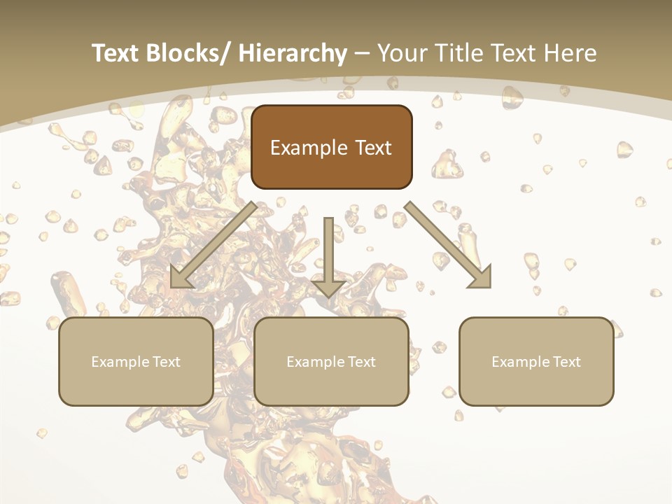 Colorful Swirl Gold PowerPoint Template