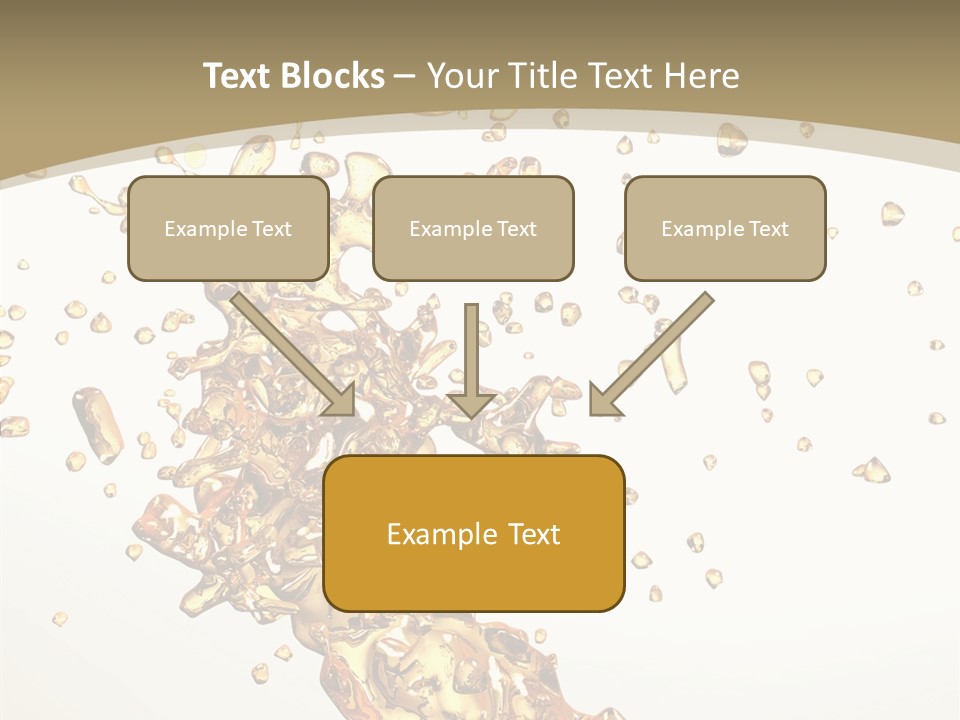 Colorful Swirl Gold PowerPoint Template