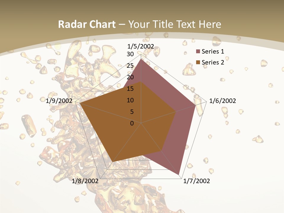 Colorful Swirl Gold PowerPoint Template