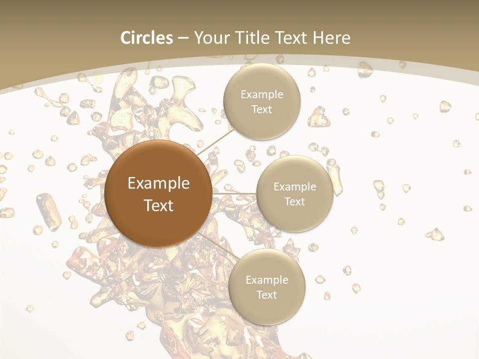 Colorful Swirl Gold PowerPoint Template