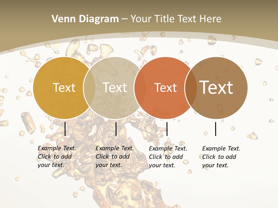 Colorful Swirl Gold PowerPoint Template