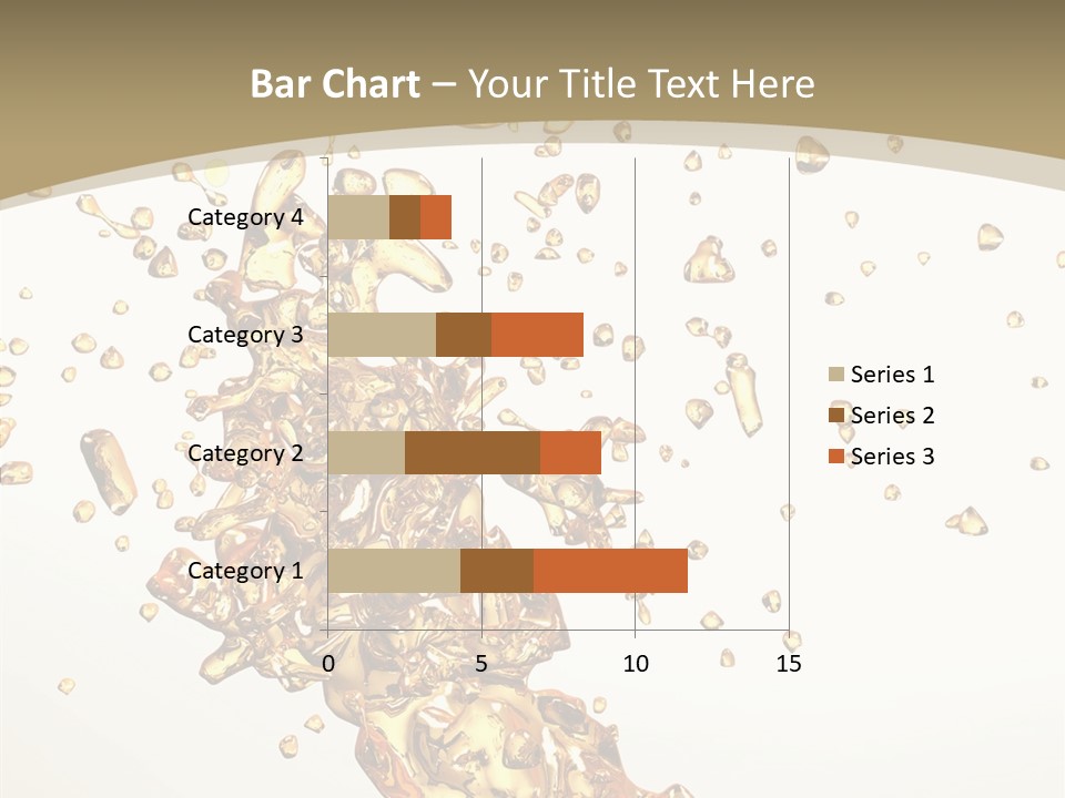 Colorful Swirl Gold PowerPoint Template