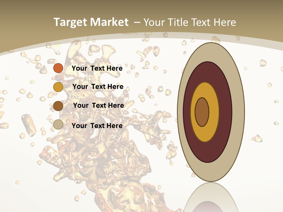 Colorful Swirl Gold PowerPoint Template