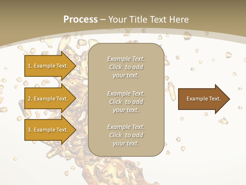 Colorful Swirl Gold PowerPoint Template