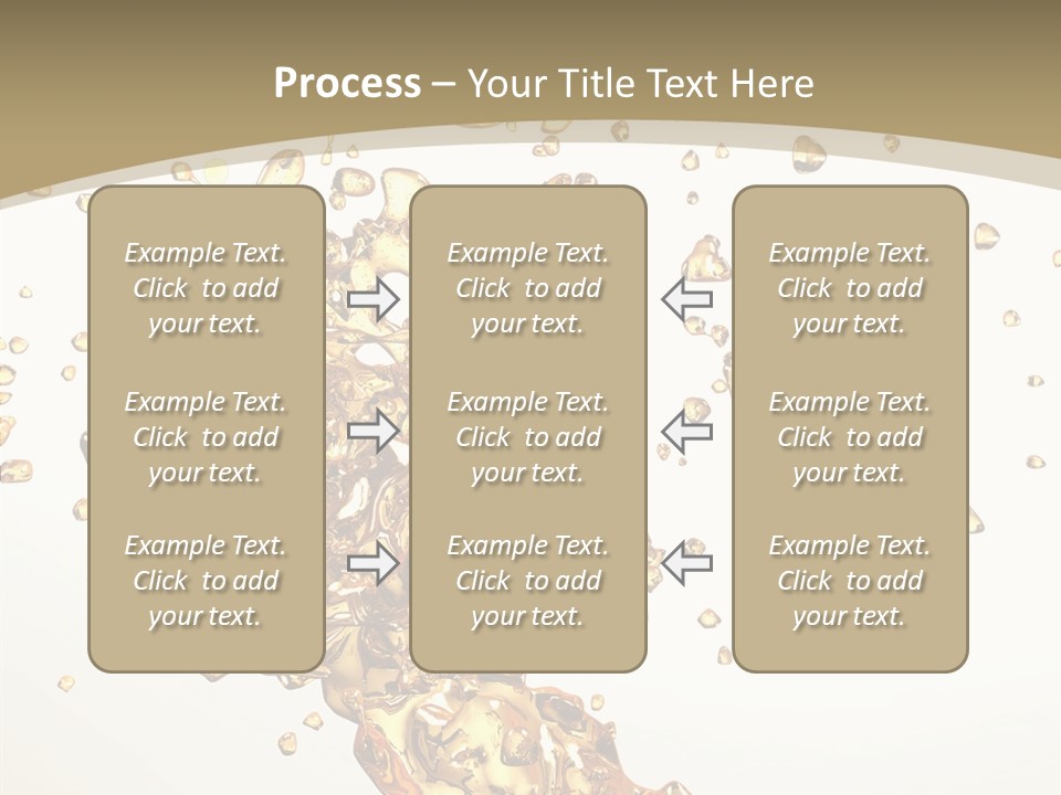 Colorful Swirl Gold PowerPoint Template