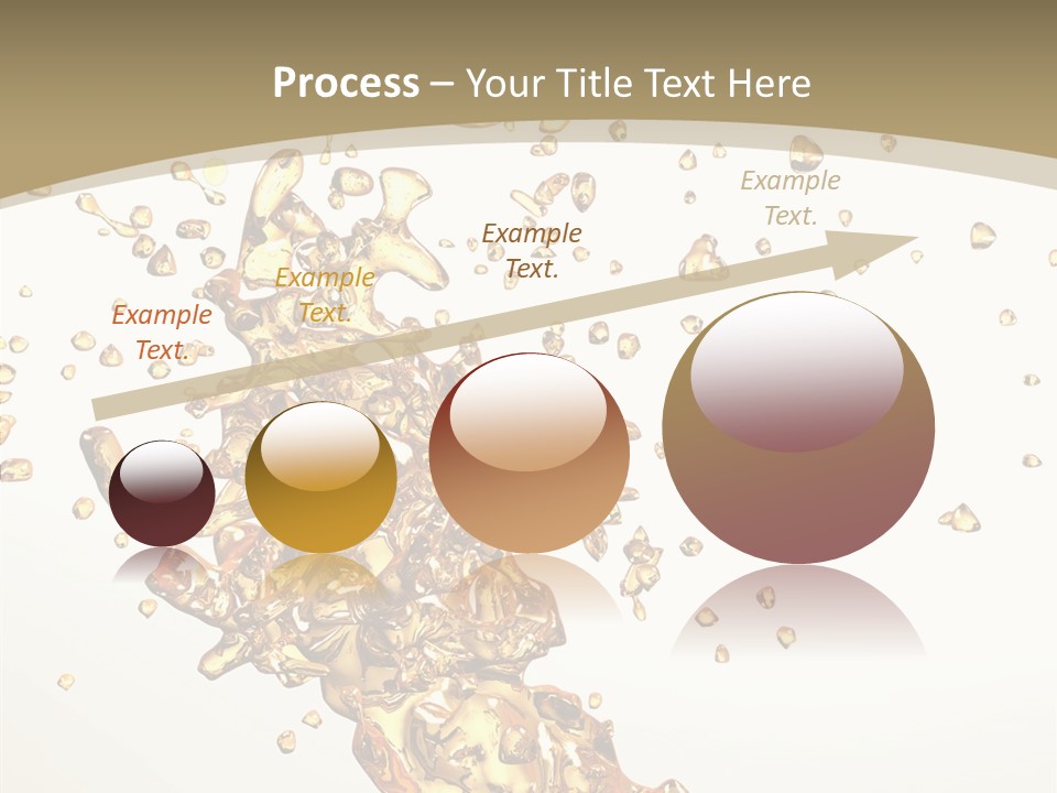 Colorful Swirl Gold PowerPoint Template