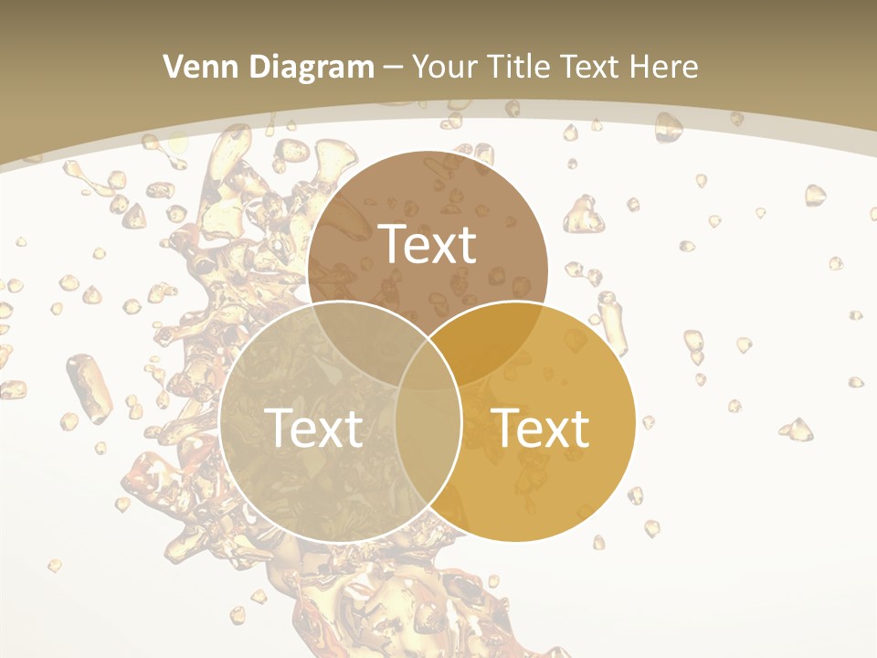 Colorful Swirl Gold PowerPoint Template