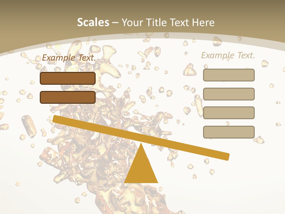 Colorful Swirl Gold PowerPoint Template