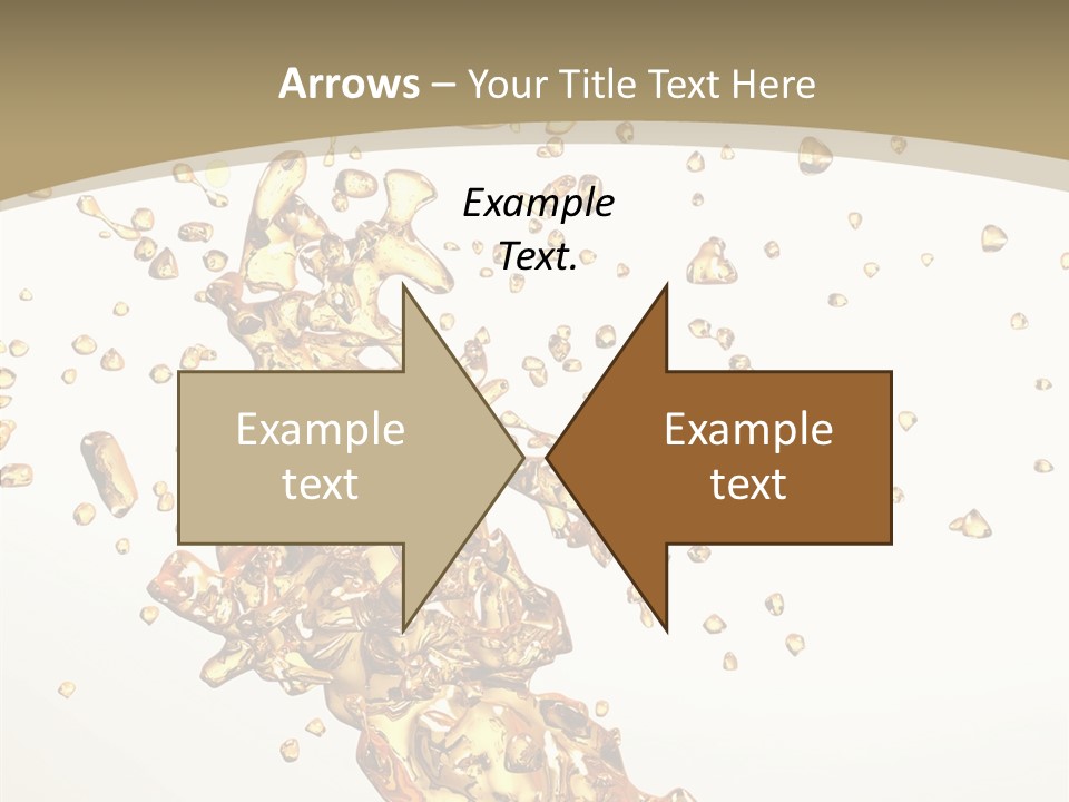 Colorful Swirl Gold PowerPoint Template