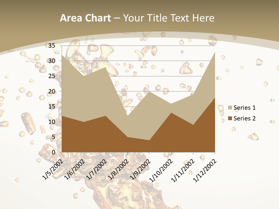 Colorful Swirl Gold PowerPoint Template