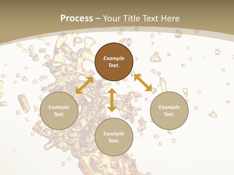 Colorful Swirl Gold PowerPoint Template