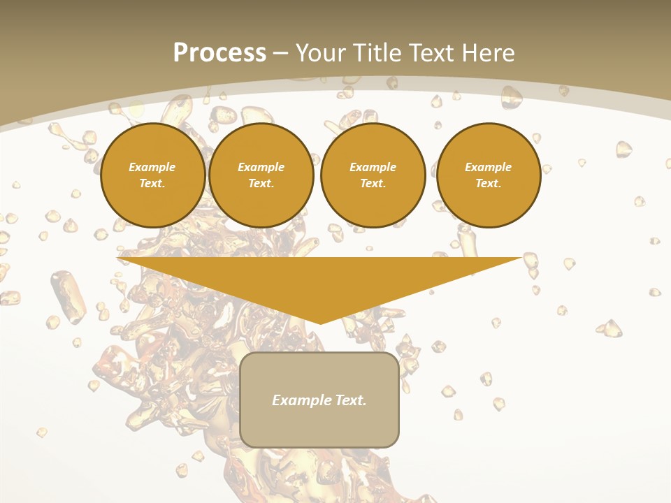 Colorful Swirl Gold PowerPoint Template