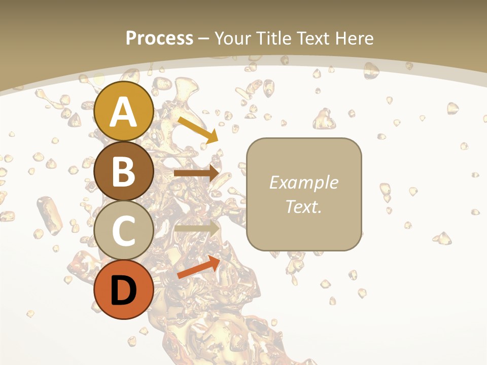 Colorful Swirl Gold PowerPoint Template