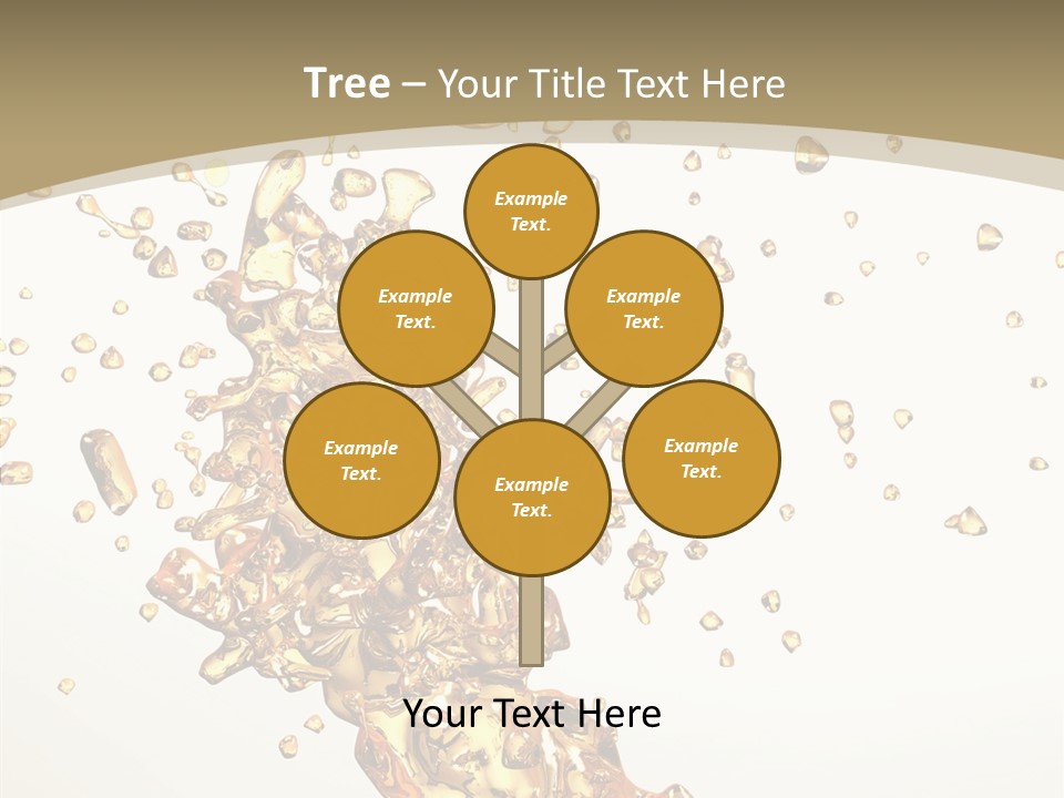 Colorful Swirl Gold PowerPoint Template