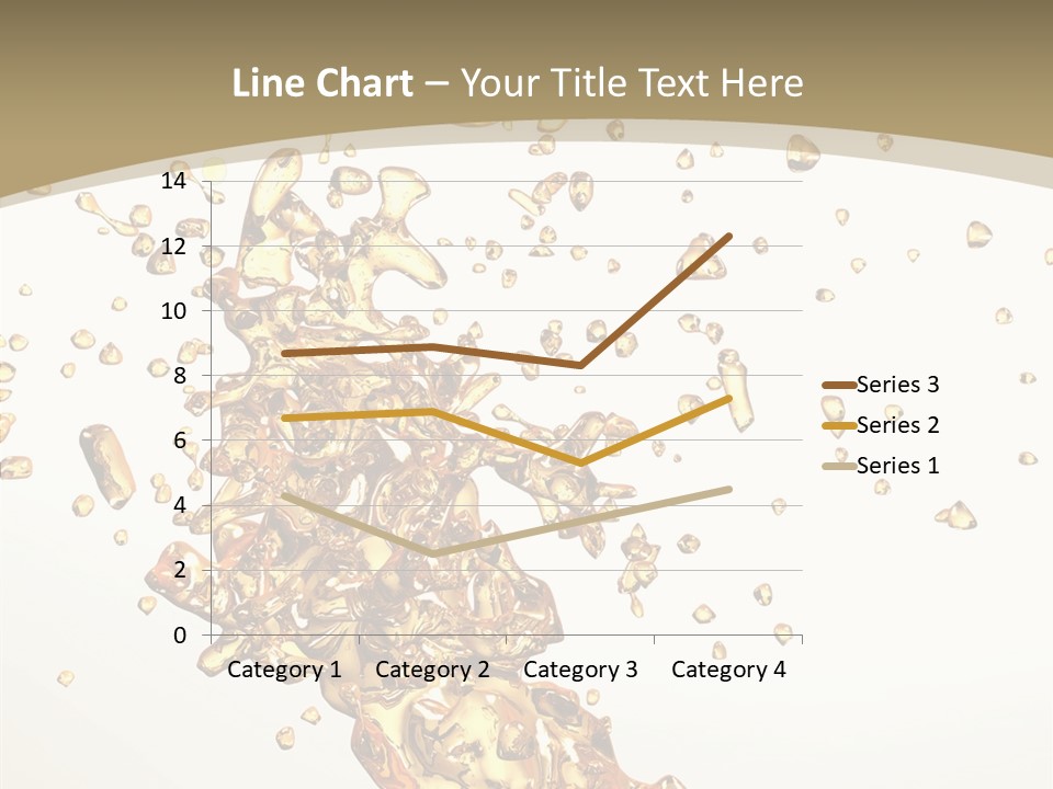 Colorful Swirl Gold PowerPoint Template