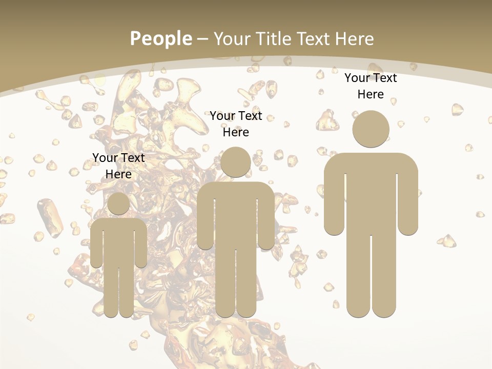 Colorful Swirl Gold PowerPoint Template