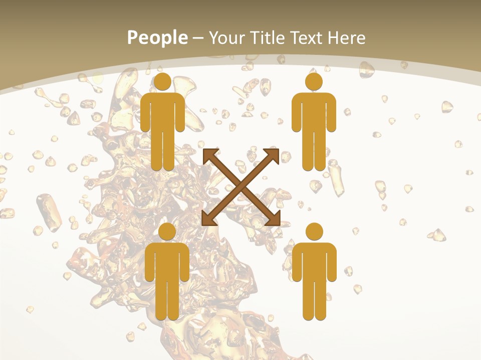 Colorful Swirl Gold PowerPoint Template