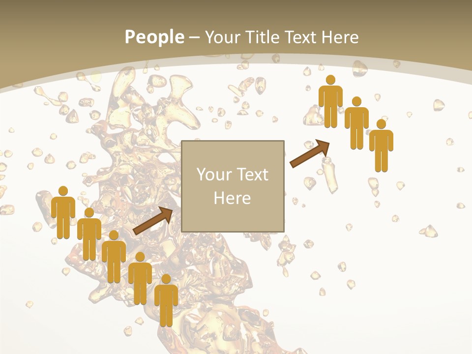 Colorful Swirl Gold PowerPoint Template