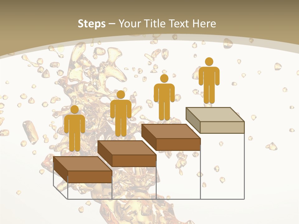 Colorful Swirl Gold PowerPoint Template