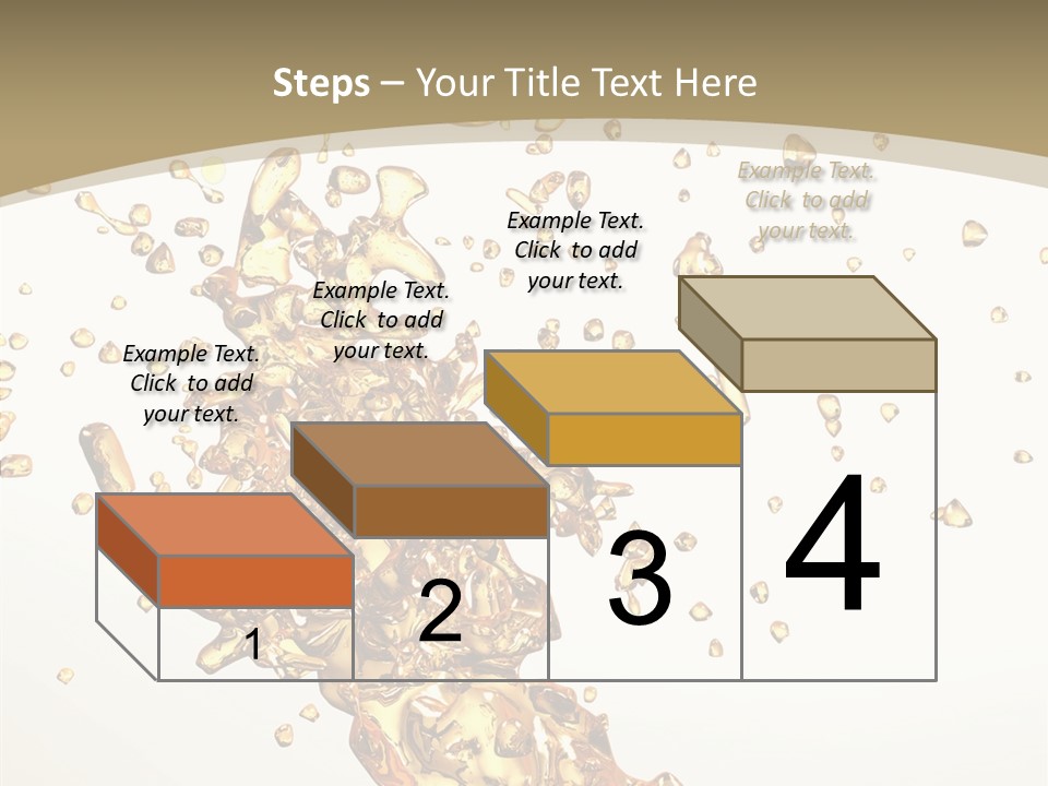 Colorful Swirl Gold PowerPoint Template