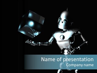 Character Shiny Computer Generated PowerPoint Template