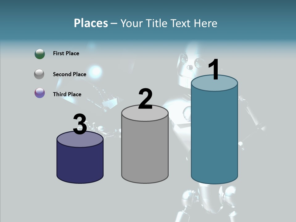 Character Shiny Computer Generated PowerPoint Template