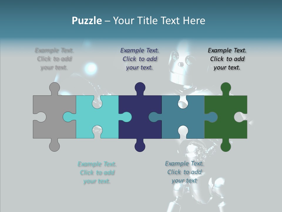 Character Shiny Computer Generated PowerPoint Template