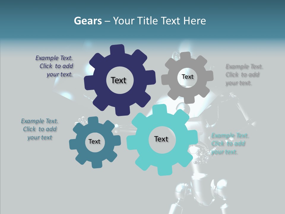 Character Shiny Computer Generated PowerPoint Template