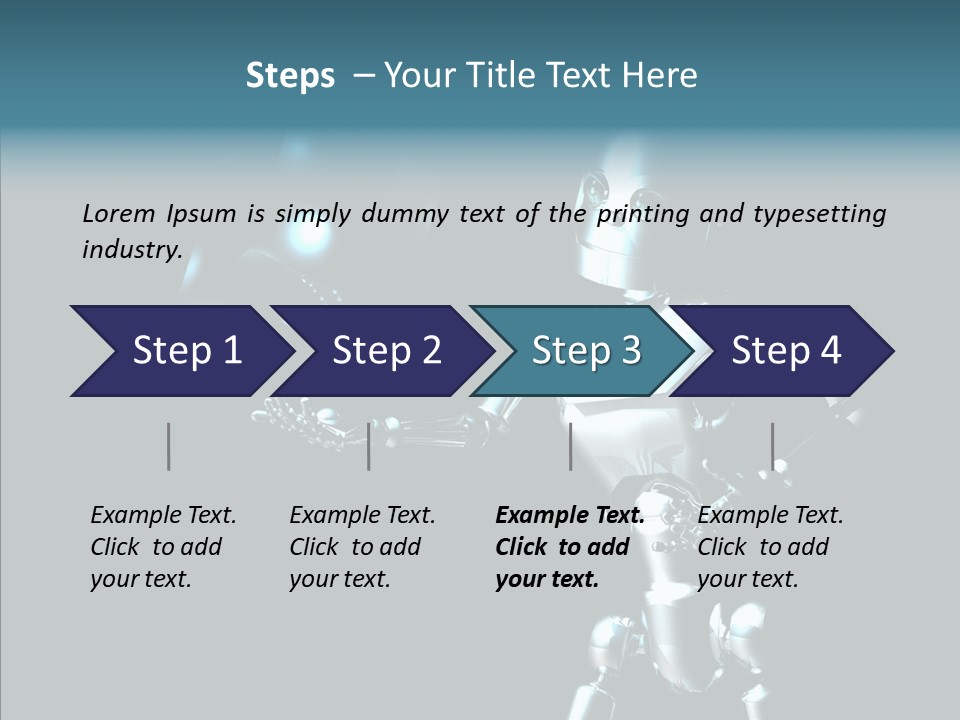 Character Shiny Computer Generated PowerPoint Template