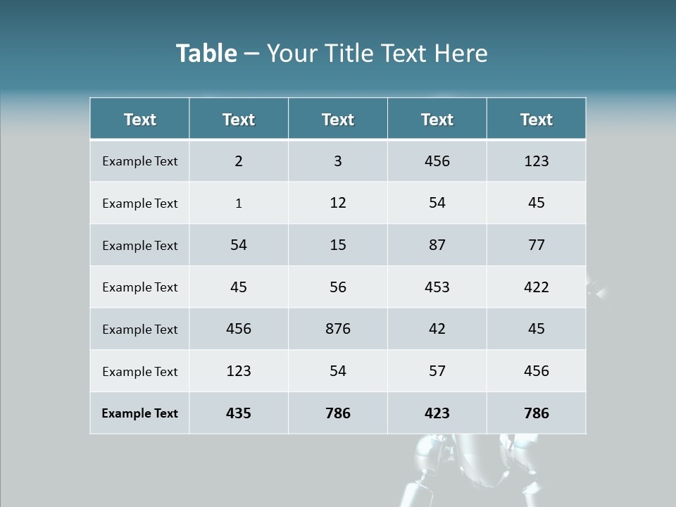 Character Shiny Computer Generated PowerPoint Template