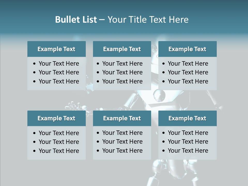 Character Shiny Computer Generated PowerPoint Template