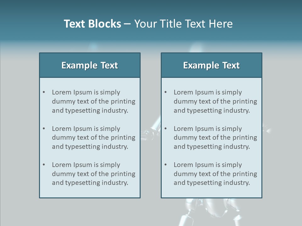Character Shiny Computer Generated PowerPoint Template