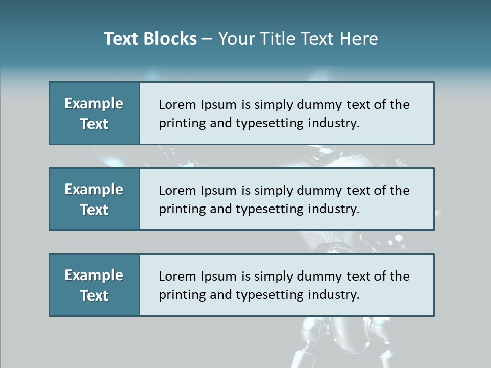 Character Shiny Computer Generated PowerPoint Template
