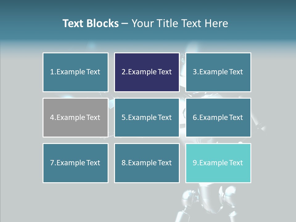 Character Shiny Computer Generated PowerPoint Template
