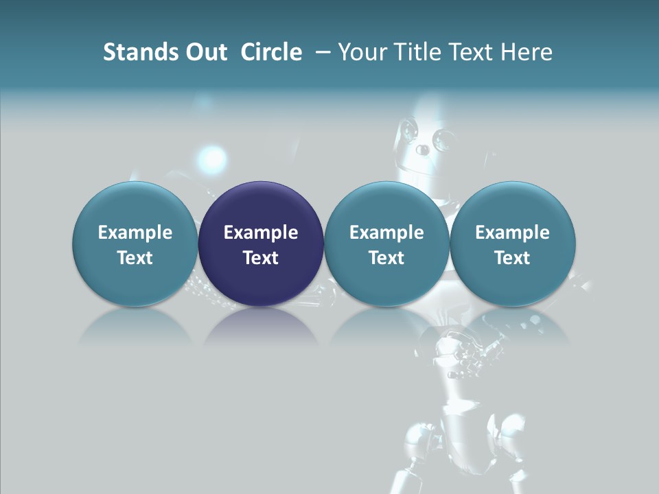 Character Shiny Computer Generated PowerPoint Template