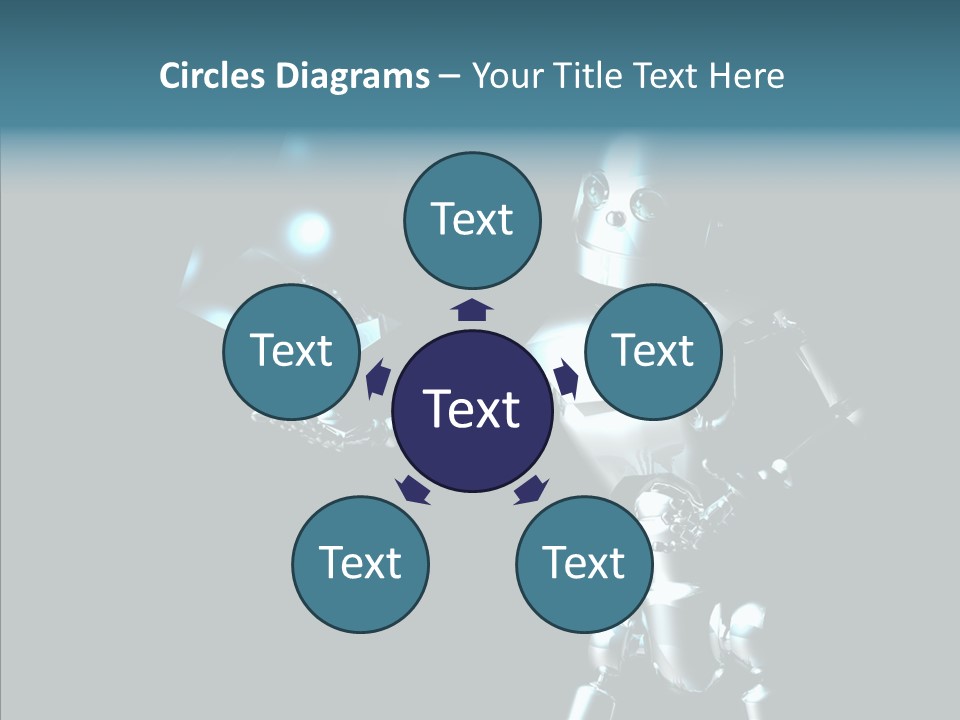 Character Shiny Computer Generated PowerPoint Template