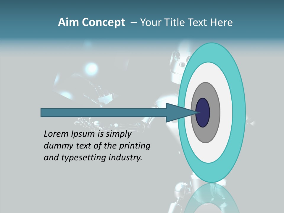 Character Shiny Computer Generated PowerPoint Template