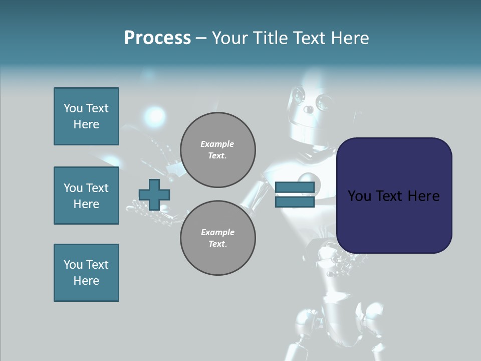 Character Shiny Computer Generated PowerPoint Template