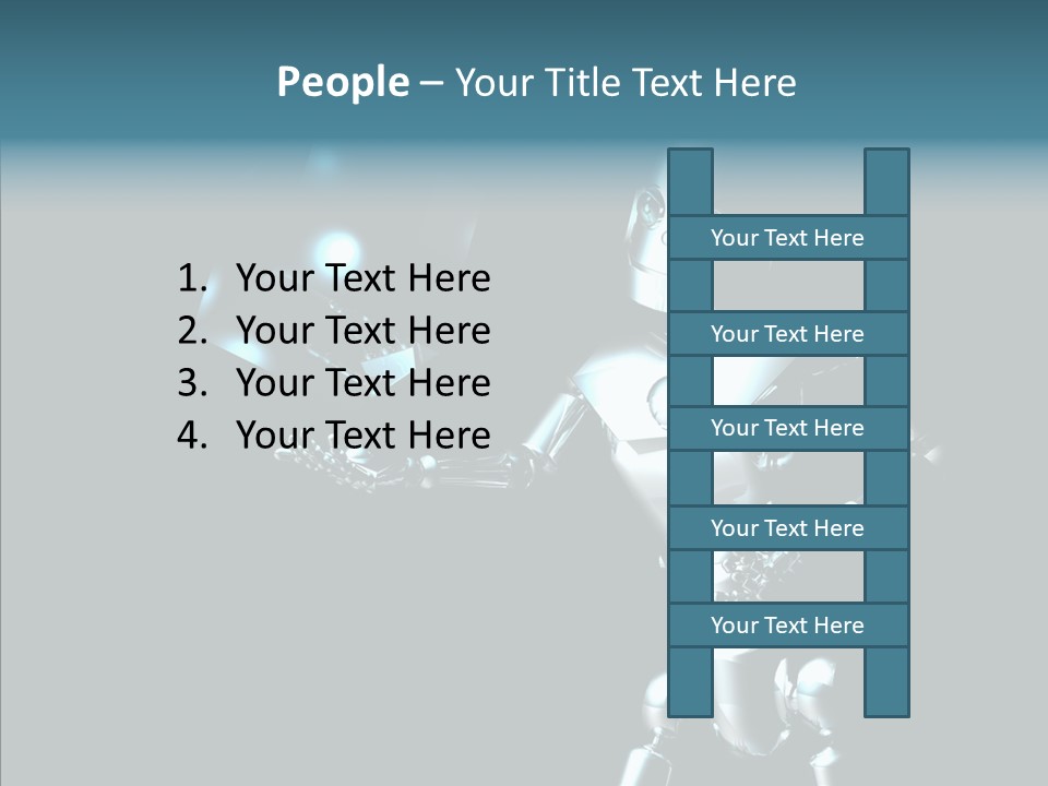 Character Shiny Computer Generated PowerPoint Template